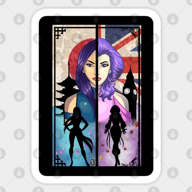 Psylocke- a complicated history Sticker by sergetowers80